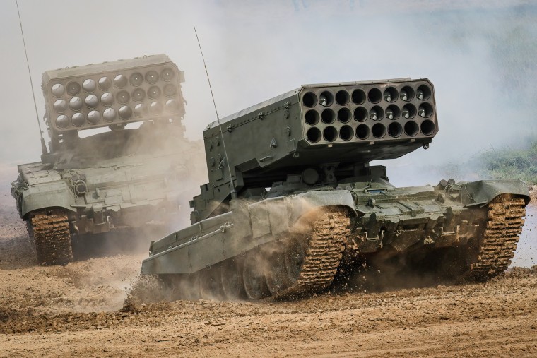 Russian Army  TOS-1A "Solntsepyok (Blazing Sun)" multiple