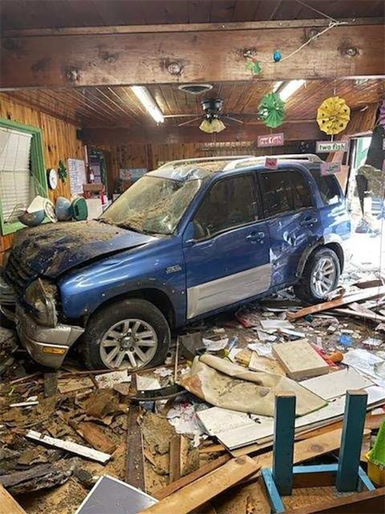 A Suzuki SUV crashed into a preschool Thursday Anderson, Calif.