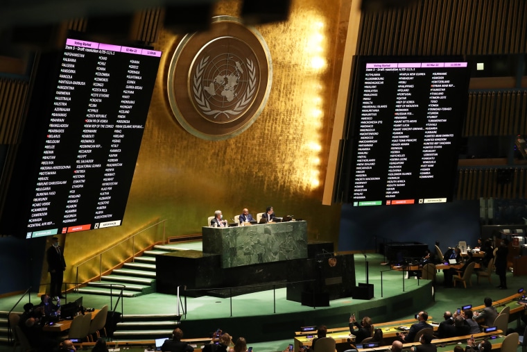 Image: United Nations General Assembly Emergency Special Session Holds Vote On Resolution Over Russia's Invasion Of Ukraine