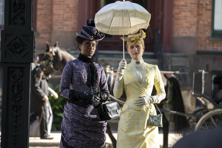 Denée Benton and Louisa Jacobson in "The Gilded Age" on HBO.