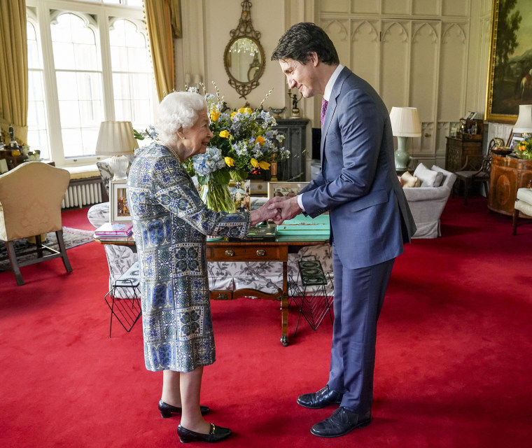 Image: Queen Elizabeth II Receives Canadian Prime Minister Justin Trudeau At Windsor Castle