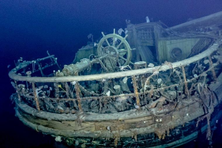 The Endurance, Ernest Shackleton’s ship, has not been seen since it was crushed by the ice and sank in the Weddell Sea in 1915.