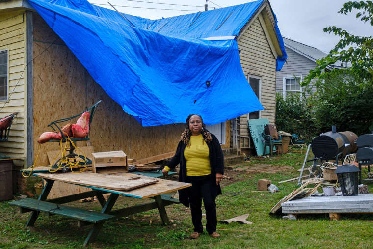 Monique Reese outside her home in Newnan, Ga.