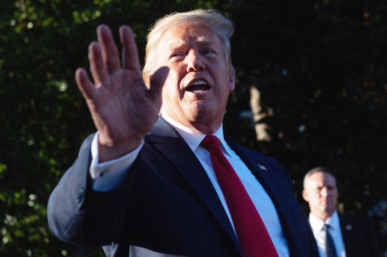 Donald Trump on the South Lawn of the White House on June 21, 2019.