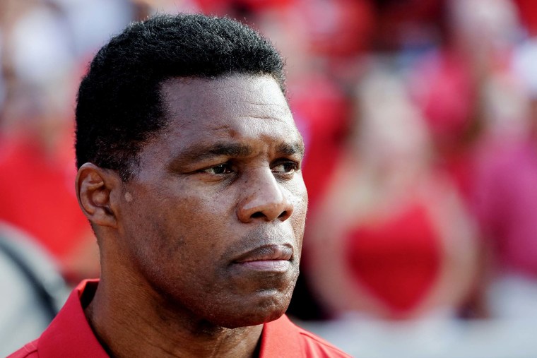 Herschel Walker attends a college football game between UAB and Georgia on Sept. 11, 2021, in Athens, Ga.