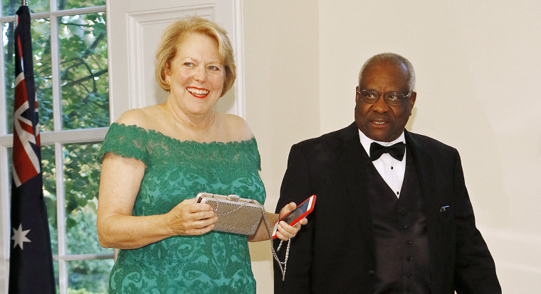 Image: Virginia Thomas and Supreme Court Justice Clarence Thomas