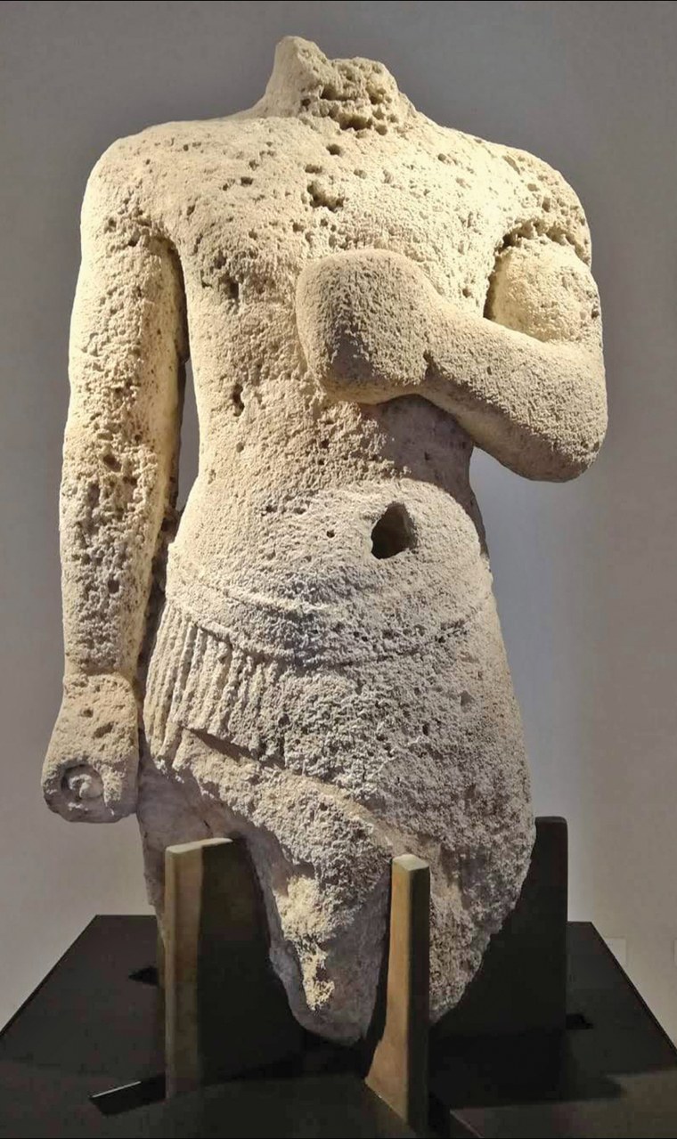 The statue of the Phoenician god Ba’al