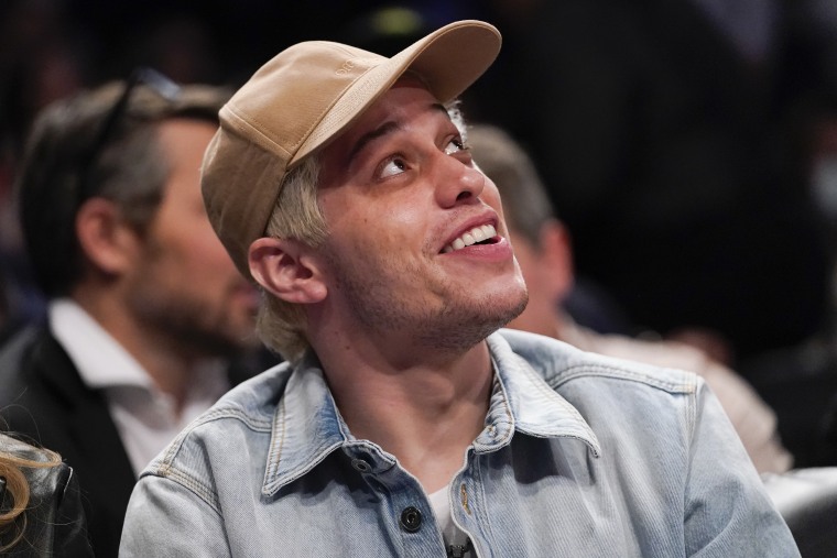 Comedian Pete Davidson during a game between the Brooklyn Nets and the New York Knicks, in November 2021 in New York.