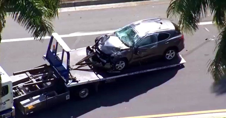 Image: Students injured after being hit by car waiting for school bus