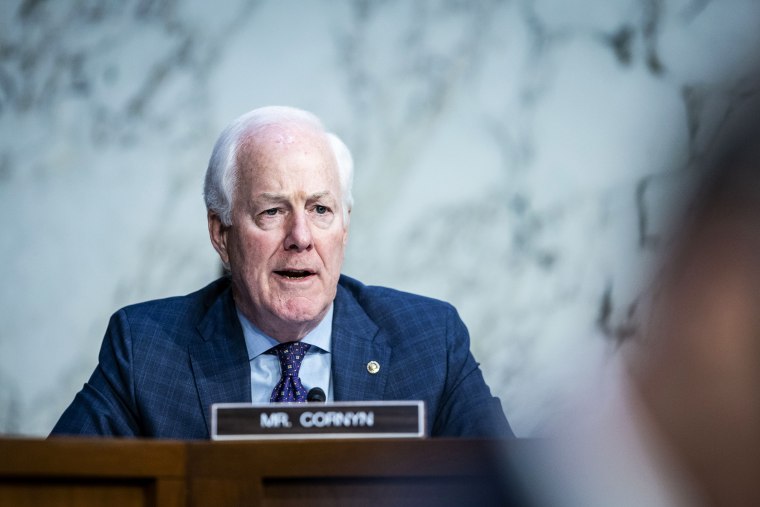 Sen. John Cornyn, R-Texas, speaks during a Senate Judiciary Committee confirmation hearing for Judge Ketanji Brown Jackson's nomination to the Supreme Court on March 22, 2022.