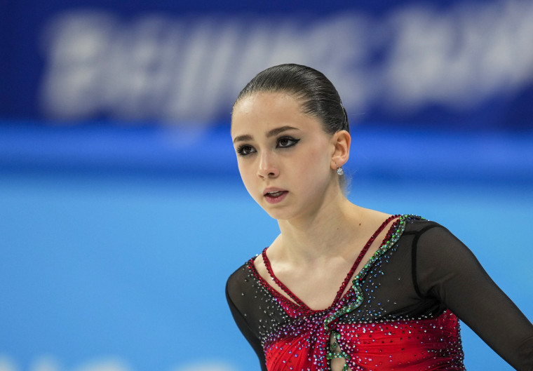 Kamila Valieva from Russia at Figure Skating, Beijing 2022 Winter Olympic Games, Capital Indoor Stadium on February 17, 2022 in Zhangjiakou, China.