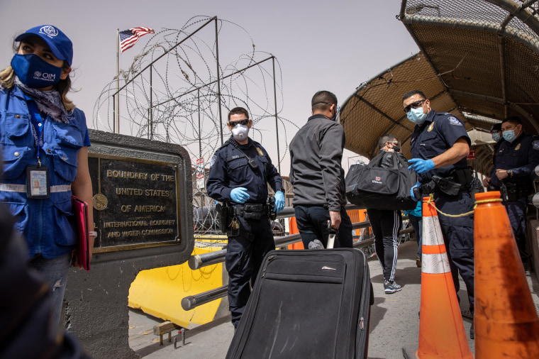 Migrants Cross From Mexico Into U.S. Near Ciudad Juarez