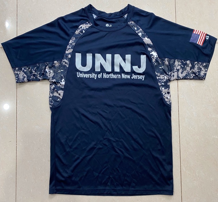 A t-shirt for the University of Northern New Jersey.