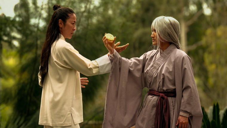 Michelle Yeoh and Jing Li in "Everything Everywhere All at Once."
