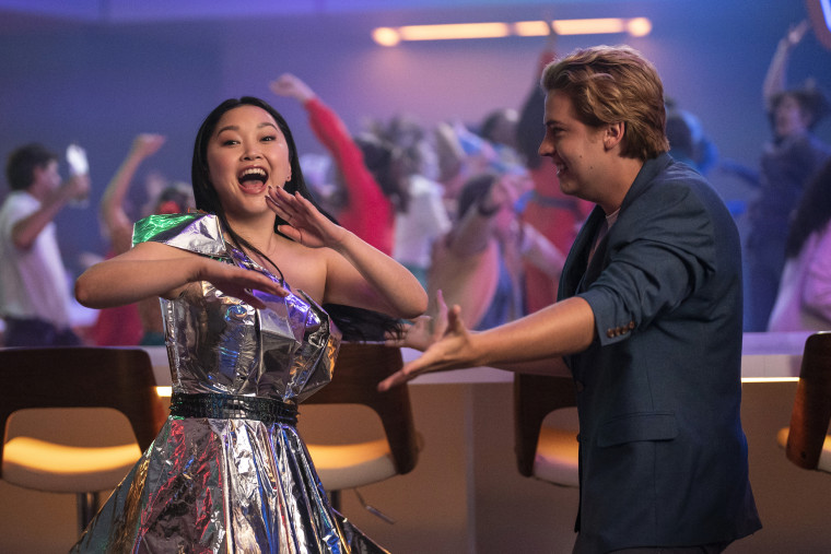 Lana Condor as Sophie and Cole Sprouse as Walt in "Moonshot."