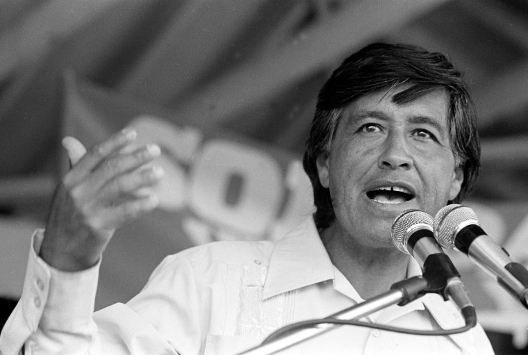César Chávez Speaks At Rally