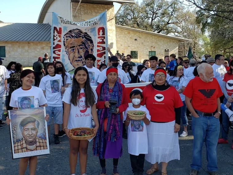 Susana Almanza during the ¡Sí Se Puede! César Chávez March & Day of Action!