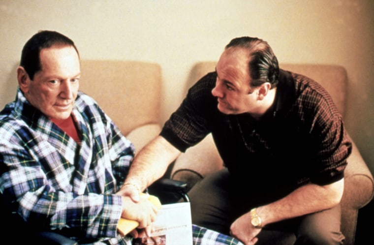 Paul Herman and James Gandolfini in "The Sopranos."
