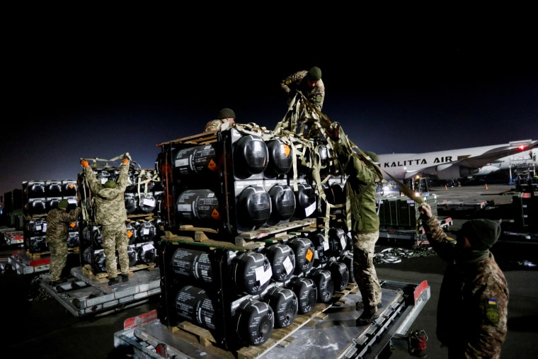 Image: U.S. military aid at Boryspil airport