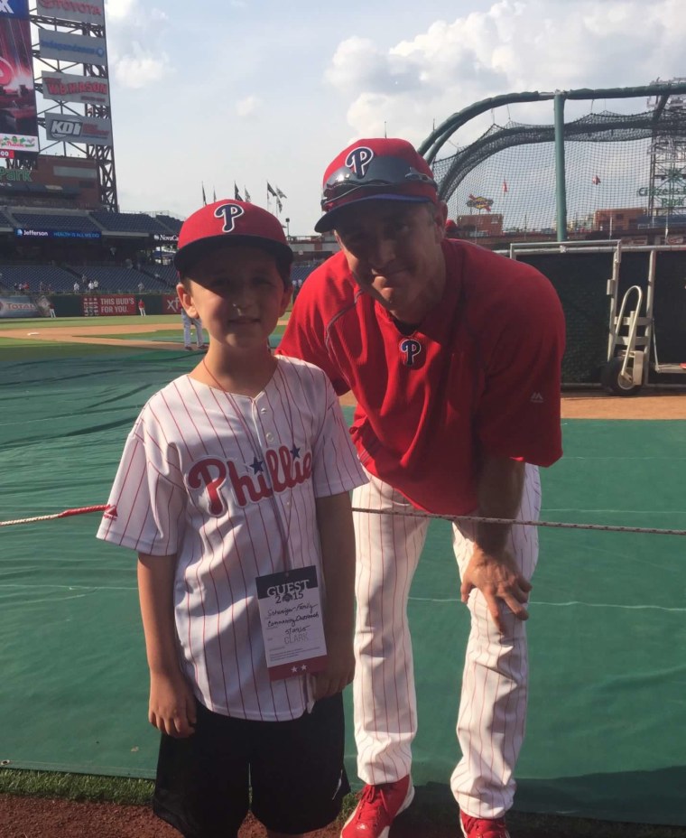 Chase Schweiger felt excited to meet "his hero Chase Utley," former MLB second base player.