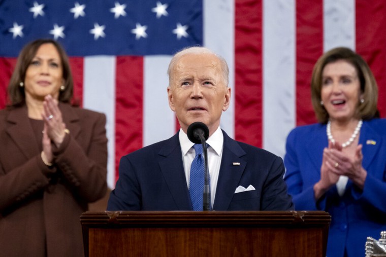 El presidente, Joe Biden, pronuncia su discurso sobre el Estado de la Nación en una sesión conjunta del Congreso en el Capitolio, el martes 1 de marzo de 2022, en Washington.