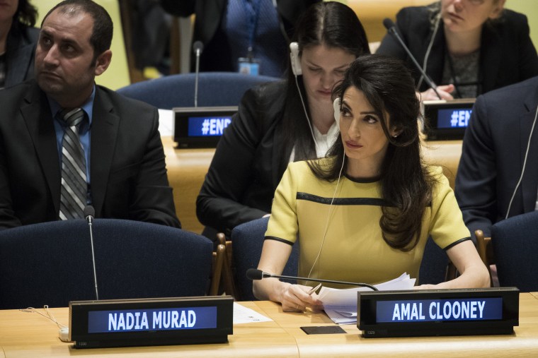 Amal Clooney Addresses UN High Level Event On Bringing ISIL To Justice