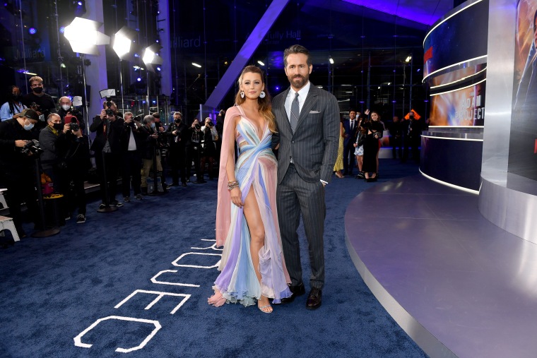 Blake Lively Stuns in Versace on Red Carpet with Ryan Reynolds