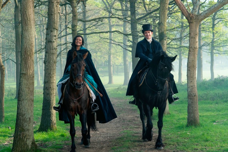 Horseback run-ins became common for season two's romantic leads.