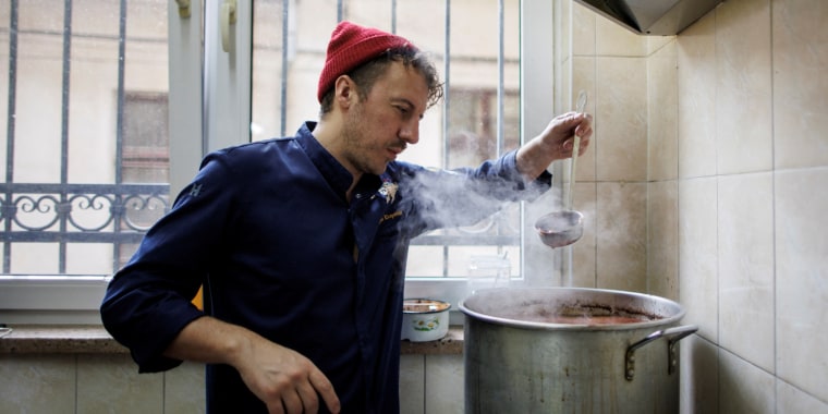 A winner of the Ukrainian version of MasterChef, Klopotenko made headlines several years ago when he campaigned to place Ukrainian borscht, a reddish beet and cabbage soup, on UNESCO’s world heritage list.
