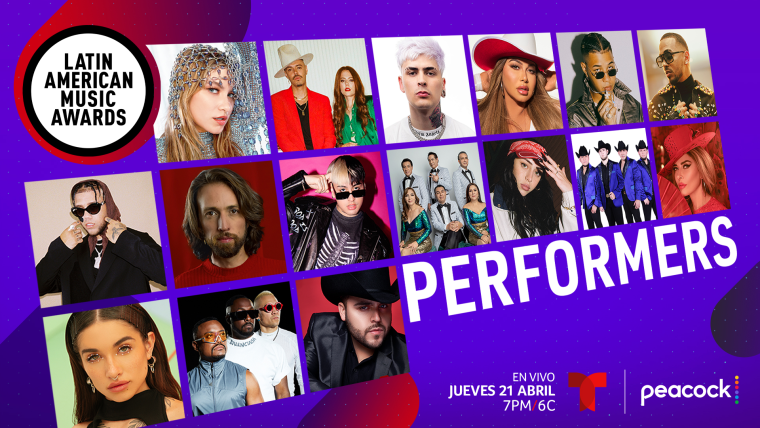Performers de los Latin American Music Awards 2022
