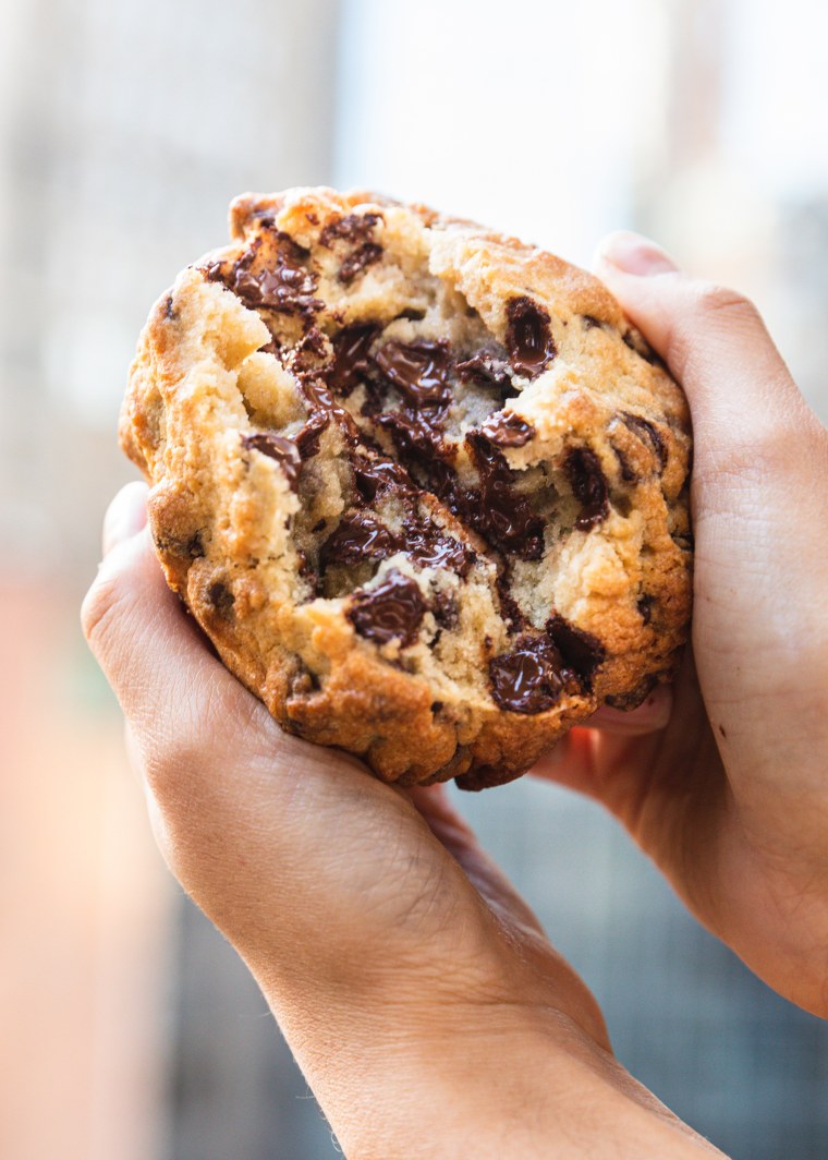 Levain's cookies are famous for their thick and gooey center. 