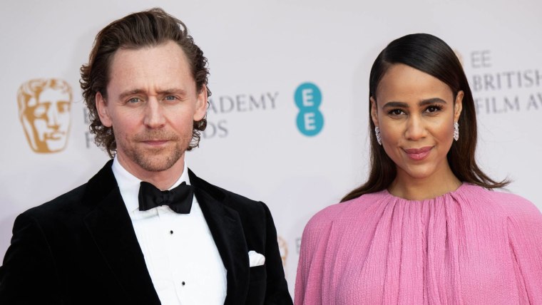 Tom Hiddleston y Zawe Ashton en British Academy Film Awards 2022