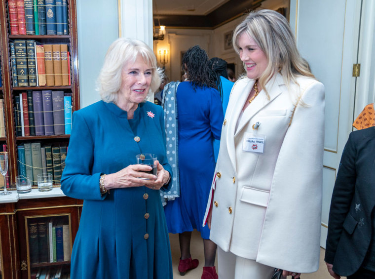 Camilla, Duchess of Cornwall, Meets 'The Crown' Star Emerald Fennell