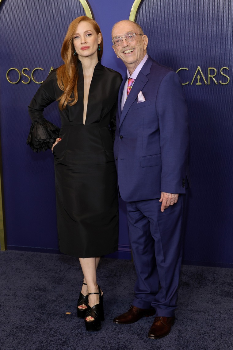 Jessica Chastain Brings Steve Pieters To Oscars Nominees Luncheon