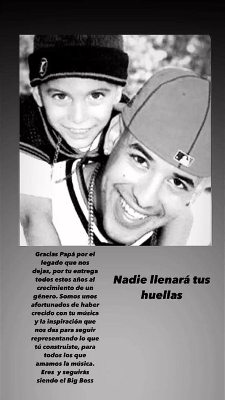 Mensaje que Jeremy Ayala dedicó a su padre, Daddy Yankee, tras el anuncio de su retiro de la música.