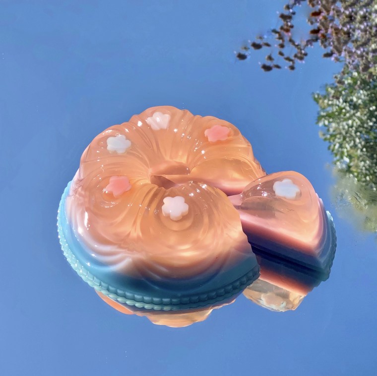 Jellied and gelatin-based foods like this ethereal cake from Los Angeles-based Nünchi are enjoying a culinary revival.