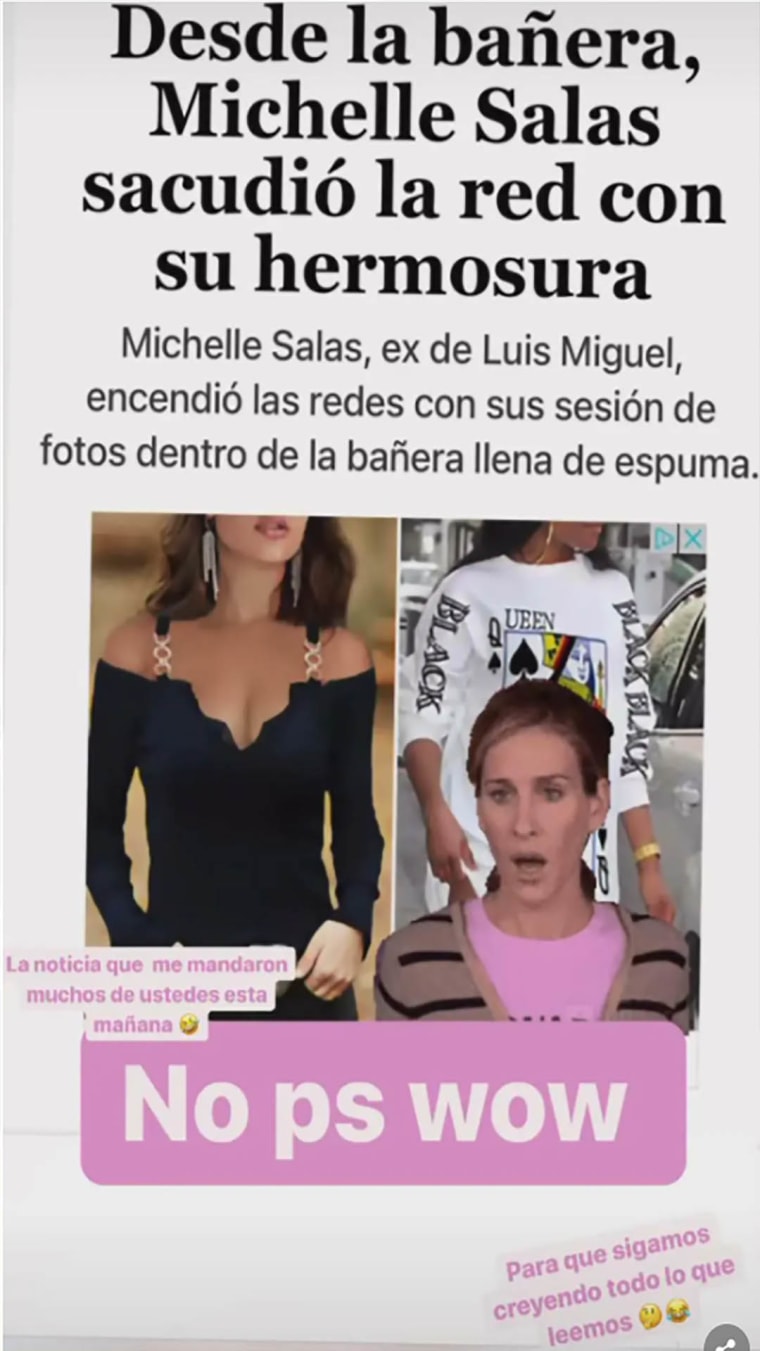 Michelle Salas explota por chisme sobre ella y Luis Miguel