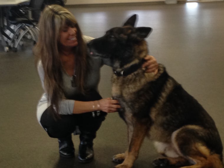 Ashley pictured with Sirius.