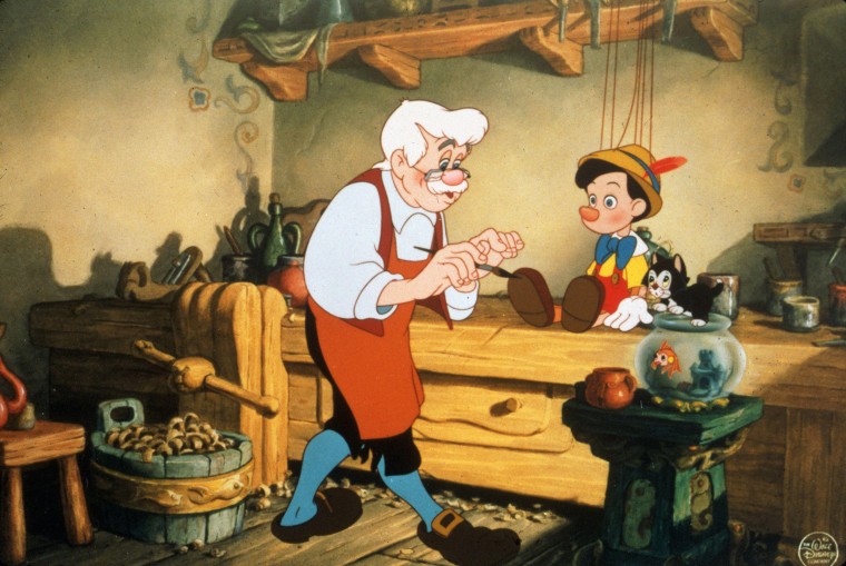 Geppetto and son from 1940's "Pinocchio."