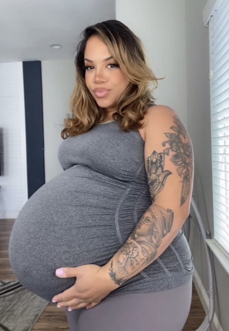 Pregnant Woman Shares Reaction To Her Big Baby Bump