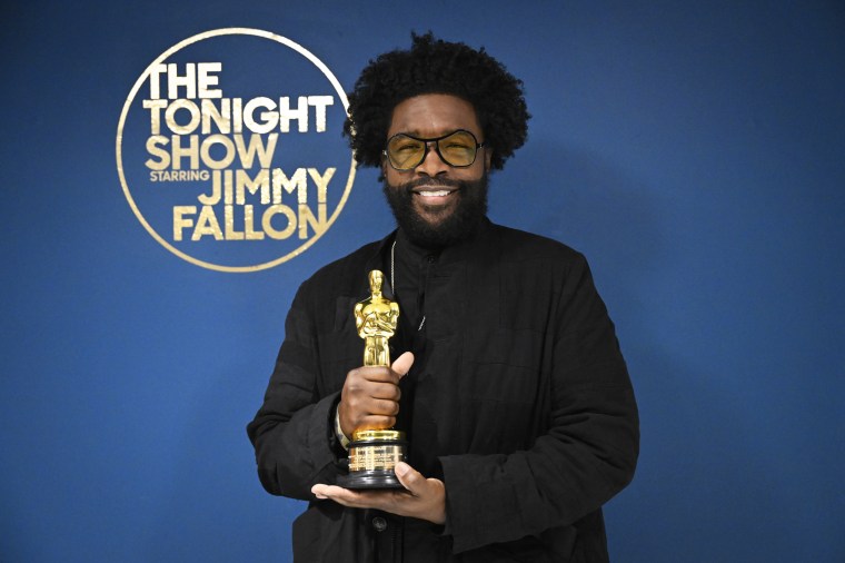 Jimmy Fallon Congratulates Questlove After Winning Oscar