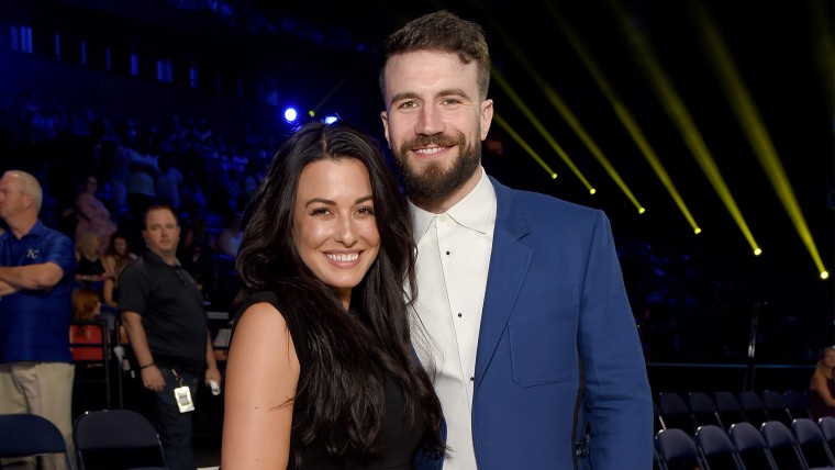 Sam Hunt and Hannah Lee Fowler attend the 2018 CMT Music Awards at Bridgestone Arena on June 6, 2018 in Nashville, Tennessee.