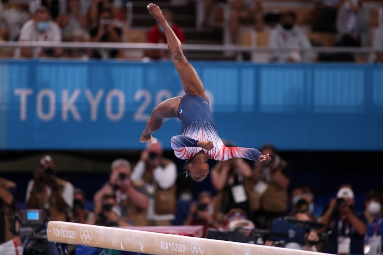 Simone Biles withdrew from multiple events in Tokyo last year.