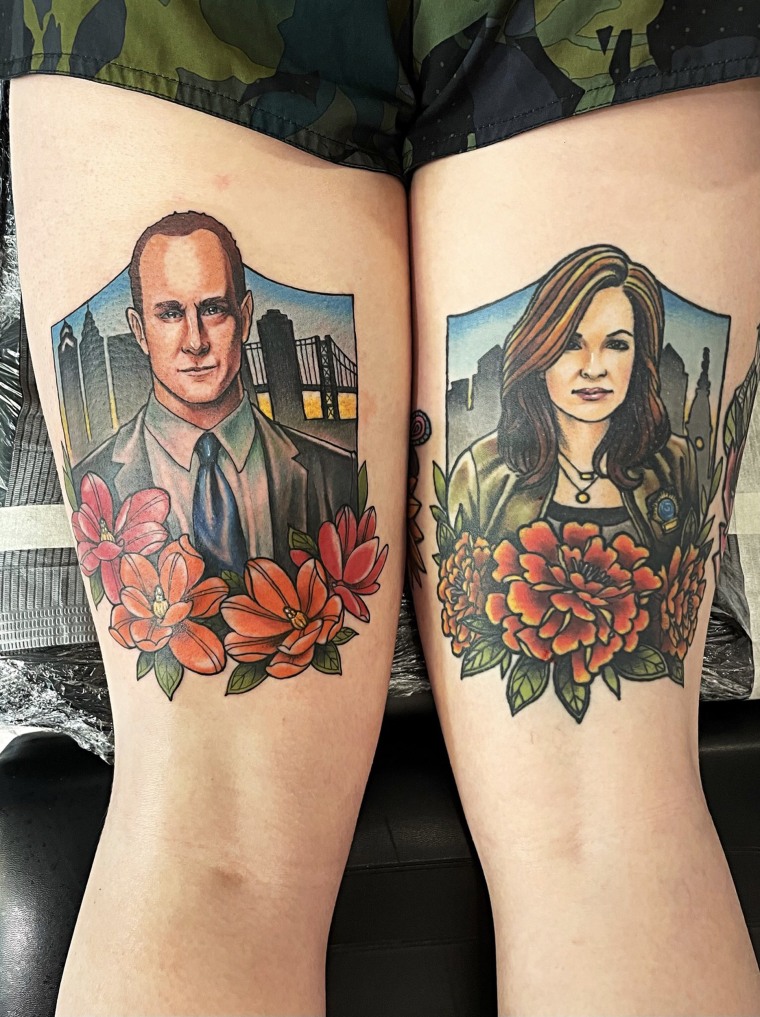 Mariska Hargitay Wowed by 'SVU' Fan's Benson and Stabler Tattoos