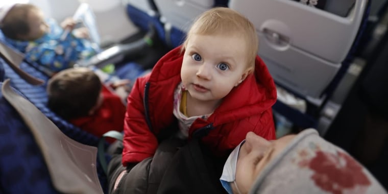 The smallest refugee on the team's journey, at just 2 months old. 