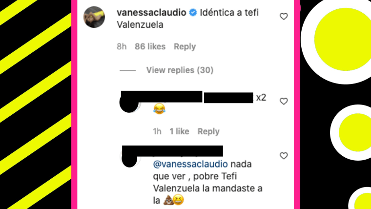 El comentario de Vanessa Claudio hizo arder las redes sociales.