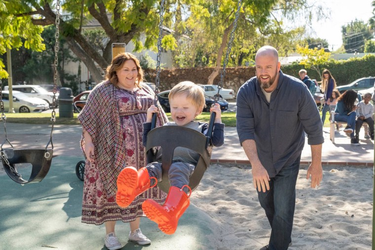 Kate and Toby enjoyed a happy moment with Jack before things went horribly wrong.