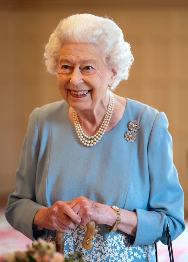 The Queen hosts a reception at Sandringham House on the eve of Accession Day