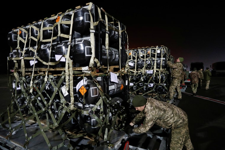 Ukraine receives shipment of U.S. military aid at Boryspil airport