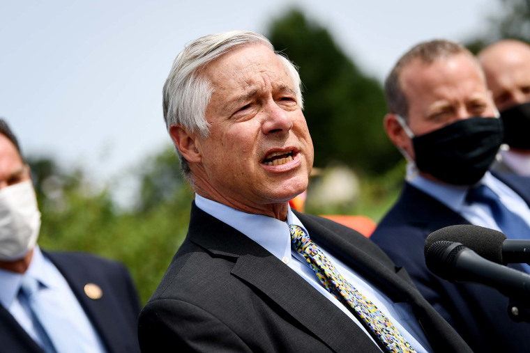 Rep. Fred Upton speaks during a news conference on Sept. 15, 2020.
